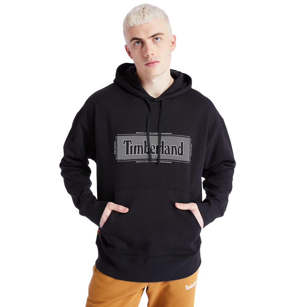 Sudadera Timberland Hombre Logo Hoodie Negras - Chile OCT-428571